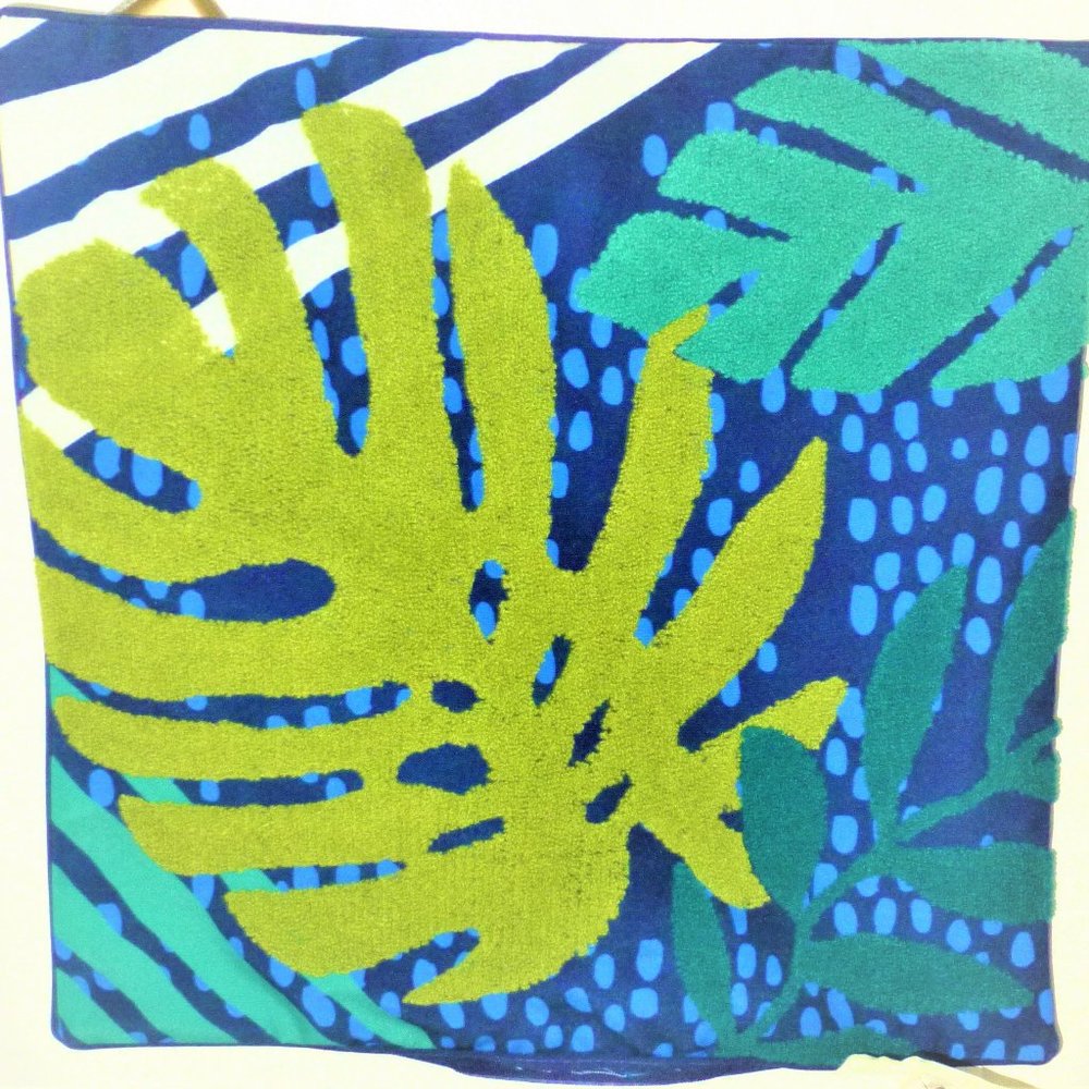 2PC THROW PILLOW COVERS  Blue/Green CORAL REEF 18"